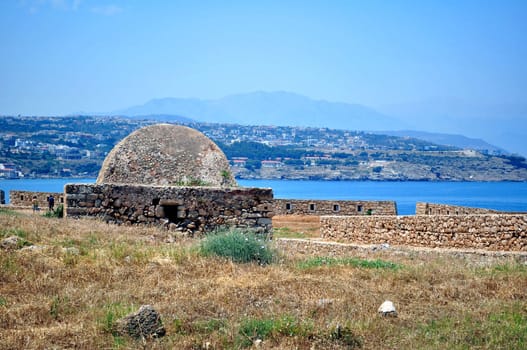 Travel photography: medieval fortress in Crete, Greece