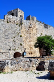 Travel photography: Old town: ancient Rhodes fortress, island of Rhodes, Greece