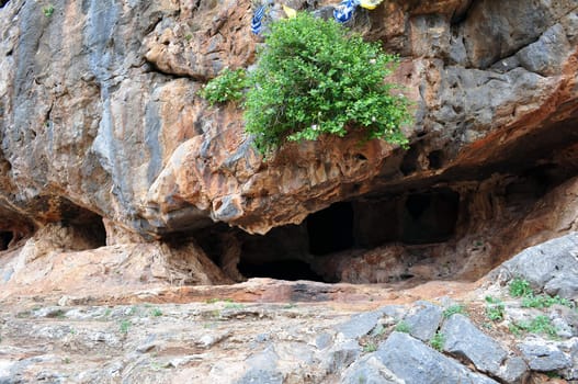 Travel photography: Entrance to the historic Milatos cave, Crete, Greece