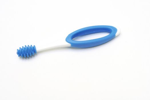 blue rubber gum massager for babies