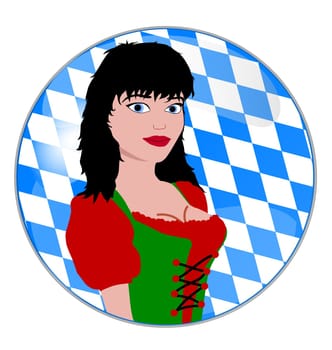 illustration of a oktoberfest button