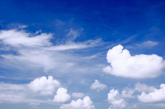 Beautiful clouds and sky with wind blowing.
