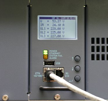 alarm panel of digital network control node 