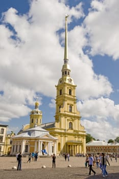 St. Peter and Pavel's cathedral in the Peter and Paul Fortress in St.-Petersburg, Russia
