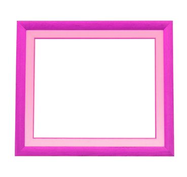 a photo of wooden pink frame