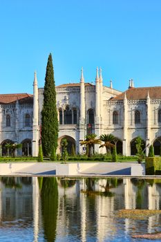  Jeronimos Monastery in Belem quarter, Lisbon, Portugal.