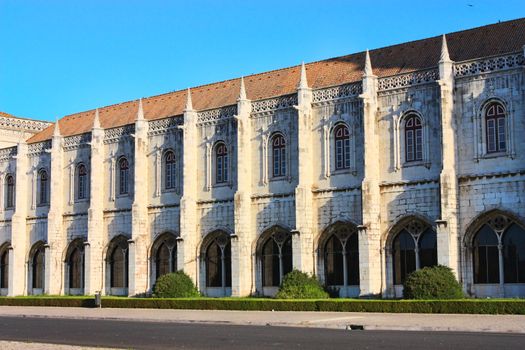  Jeronimos Monastery in Belem quarter, Lisbon, Portugal.