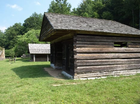 Old North Carolina farm house in the mountains of western part of the state.