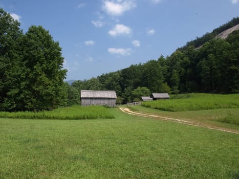 Old North Carolina farm house in the mountains of western part of the state.