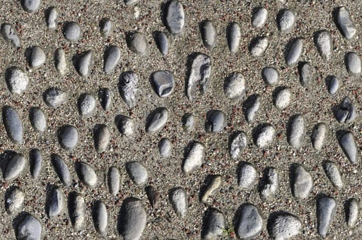Pebbles and sand ground texture which perfectly overlap