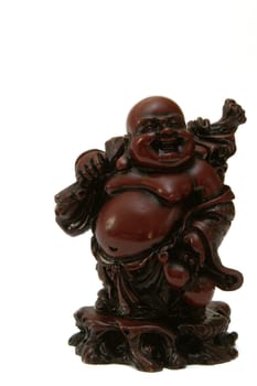 a brown fat buddha, named pu-tai