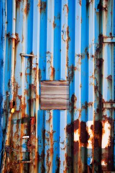 A background surface texture of a shipping container