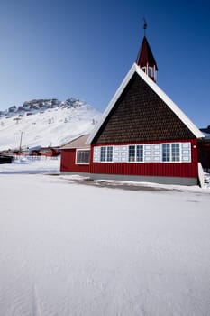 The Lutheran State Church in Longyearbyen, Norway