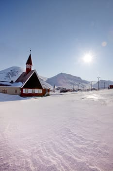 The Lutheran State Church in Longyearbyen, Norway
