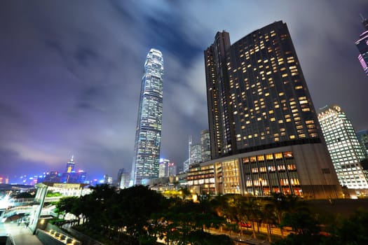 Hong Kong at night