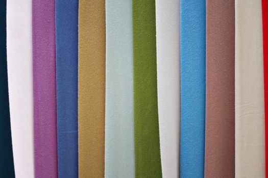 Colorful scarves in market