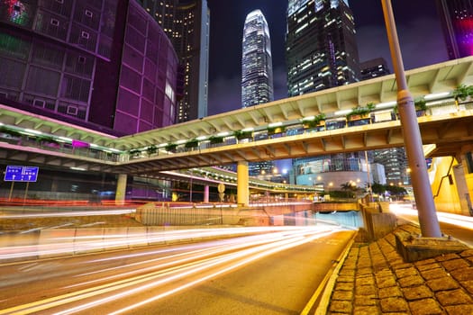 modern city at night