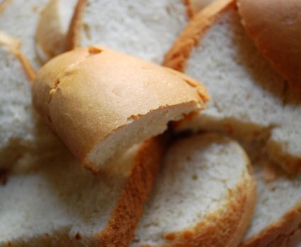 Some fresh slices of loaf with a crisp 