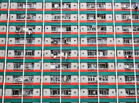 Hong Kong public housing apartment block