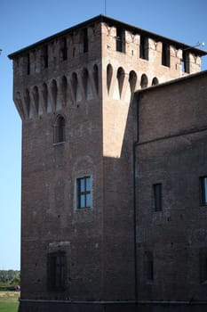 St George castle details in Mantua, Italy.