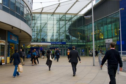 Piccadilly Train Station in Manchester,UK