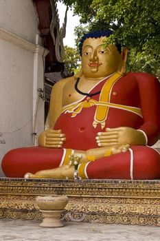 Big painted buddha