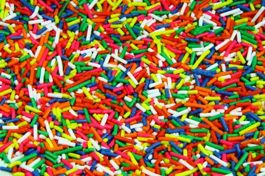 fine multi colored candy sprinkles as background

