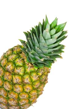 single pineapple isolated on white background