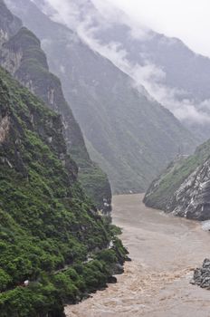 Famoust tiger leaping gorge in yunnan, china