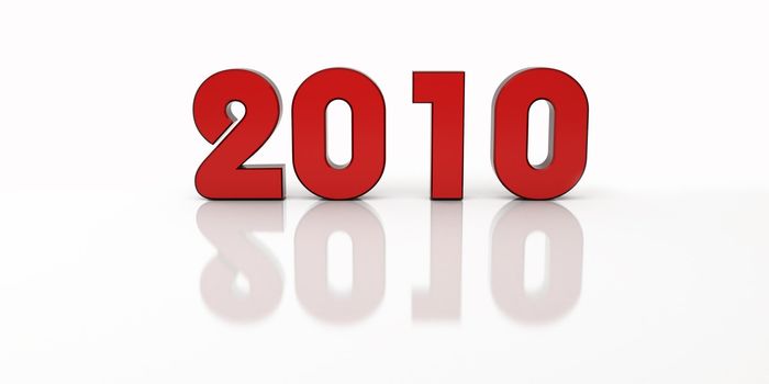 the celebration of the new year's day in 2010, in red