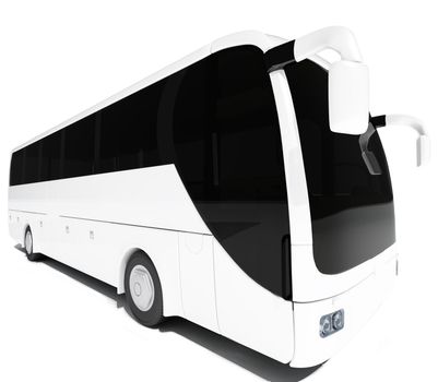 front white bus