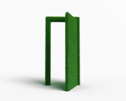 a little grass door still open on wath yoy wants