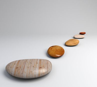 some different stone of wood for zen and tranquility