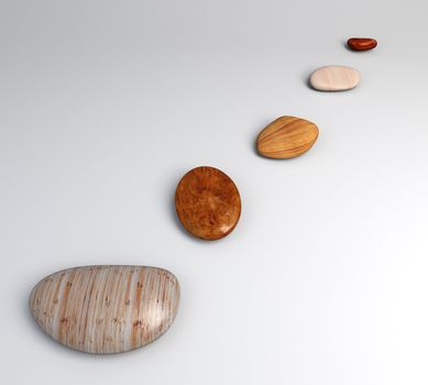 some different stone of wood for zen and tranquility