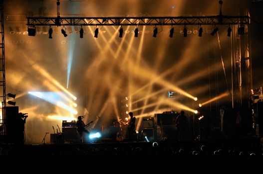 Stage lighting at a concert