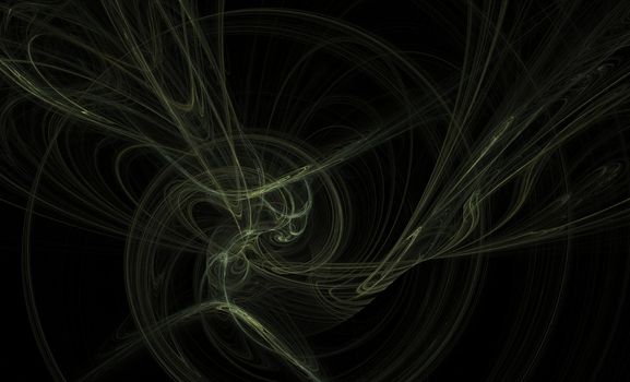 Wisp on a black background