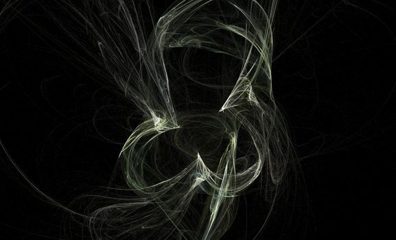 Wisp on a black background