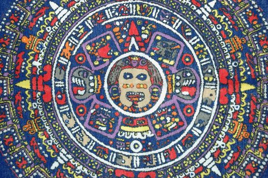 Ancient aztec calendar. Mexican heritage and traditions
