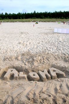 Aloha on the beach
