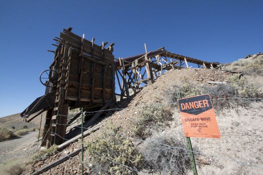 an old abandoned mine