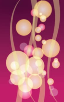 Portrait format image of circles set in soft and blurry focus to a purple and mauve base. Representative of soft Christmas lights in a background.