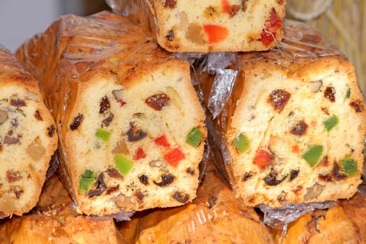 Traditional cake at the street market
