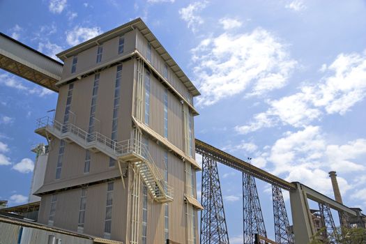 Image of part of a cement factory in Malaysia.