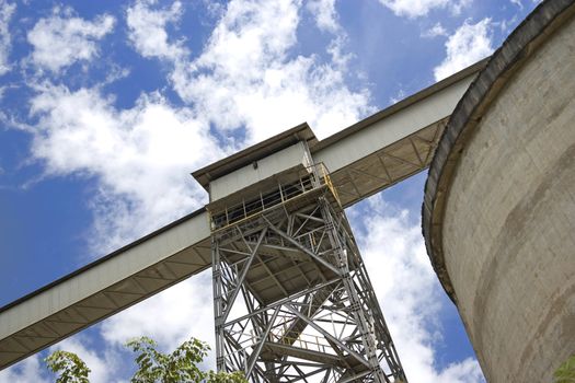 Image of a cement factory conveyor system in Malaysia.