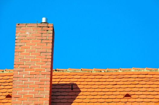 A chimney on a south wsestern German horse ranch