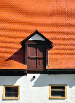 A close-up photo of a window found on a building in south west Germany