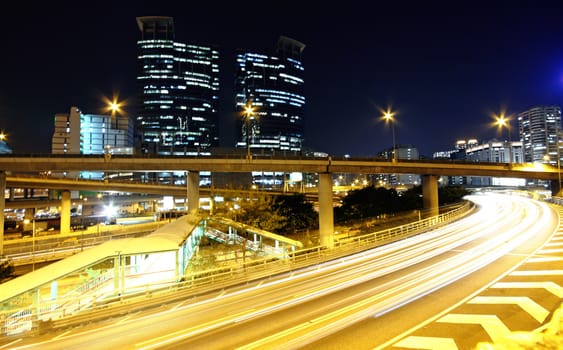 traffic in downtown of Hong Kong 