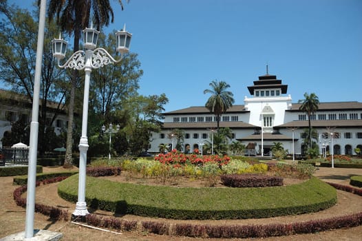 gedung sate is one of many landmarak buildings in bandung, west java-indonesia