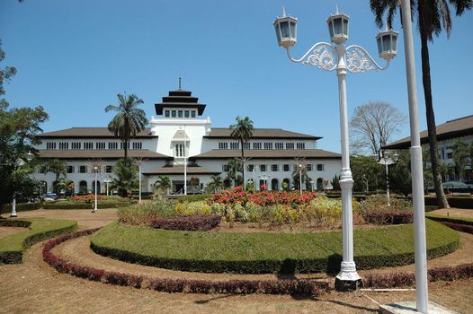 gedung sate is one of many landmarak buildings in bandung, west java-indonesia