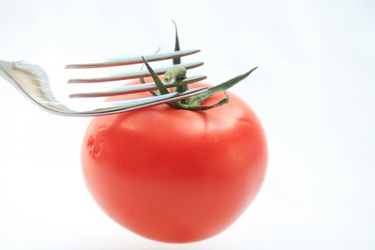 close up of a fresh tomato